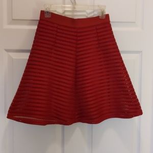 HM Burgundy Layered Skirt